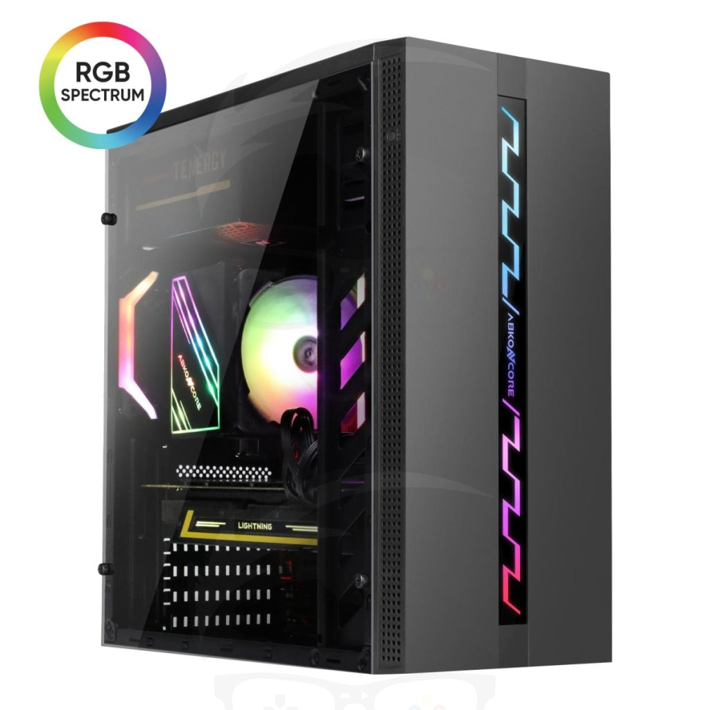 ABKONCORE L800 V1 Front RGB 1 FAN GAMING CASE ABKONCORE L800 V1 Front RGB 1 FAN GAMING CASE